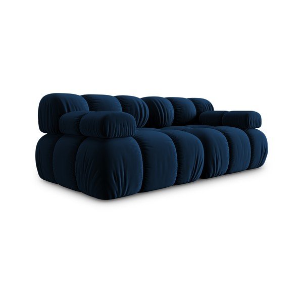 Plava baršunasta sofa 188 cm Bellis – Micadoni Home-image-3