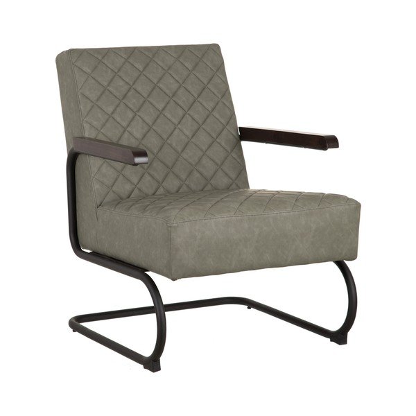 Kaki zelena fotelja od imitacije kože – Ixia