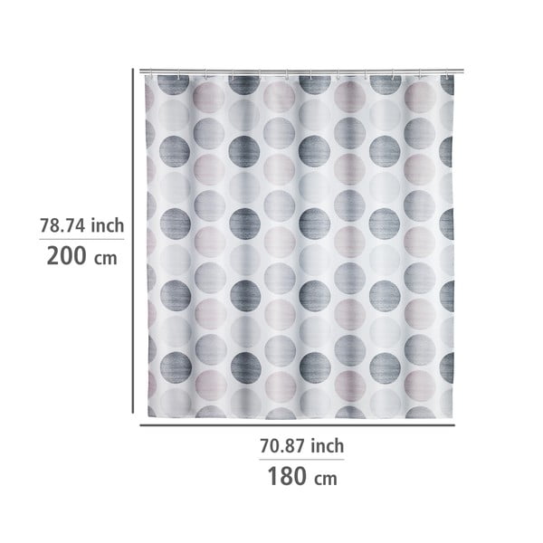 Tuš zavjesa 180x200 cm Pastel Dots - Wenko-image-1