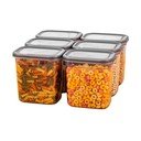 Posude za namirnice u setu 6 kom za čuvanje hrane Fresco – Hermia