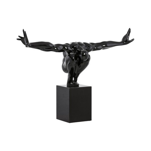 Crna ukrasna statueta Kokoon Divea