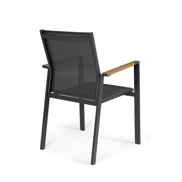 Antracitno sive metalne vrtne stolice u setu 4 kom Heta   – Bizzotto-image-3