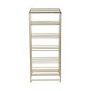 Metalni držač za boce vina u zlatnoj boji broj boca 10 kom 25x57x22,5 cm Dual Floor – PT LIVING