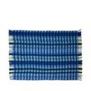 Plava deka od mješavine vune 140x200 cm Loom – Hübsch