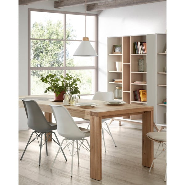 Blagovaonski stol od hrastovine na razvlačenje Kave Home Vivy, 180 x 90 cm-image-1