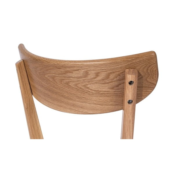 Blagovaonska stolica od hrastovine s sjedištem u sivoj boji Arch - Bonami Selection-image-4