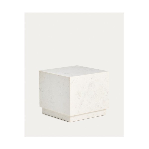 Mramorni pomoćni stol 40x40 cm Sorein – Kave Home-image-3