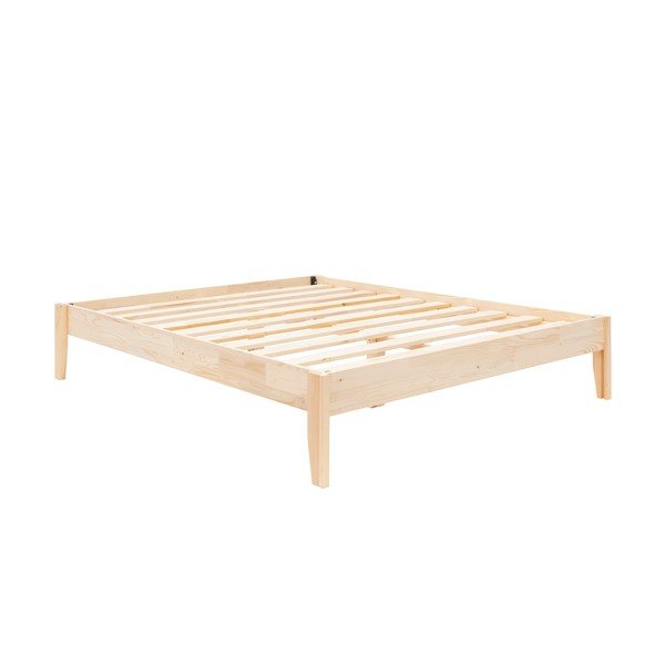 Bračni krevet od masivne smreke s podnicom 180x200 cm u prirodnoj boji Galaksi – Kalune Design