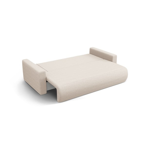 Bež sklopiva/s prostorom za odlaganje sofa 238 cm Belfast – Cosmopolitan Design-image-2
