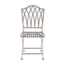 Smeđa metalna sklopiva vrtna stolica - Esschert Design