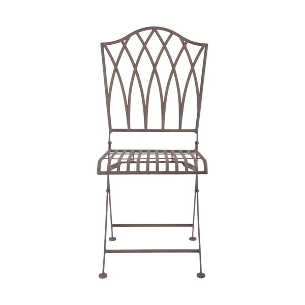 Smeđa metalna sklopiva vrtna stolica - Esschert Design