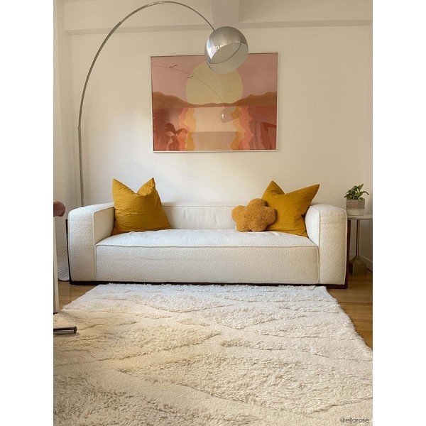 Bijeli periv/ručno rađen vunen tepih 170x240 cm Enkang Ivory – Lorena Canals-image-3