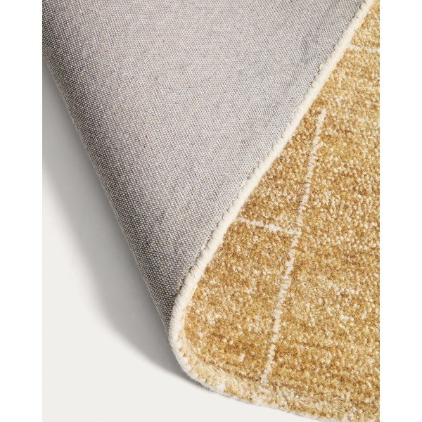 Senf žuti ručno rađen tepih 160x230 cm Eloda – Kave Home-image-2