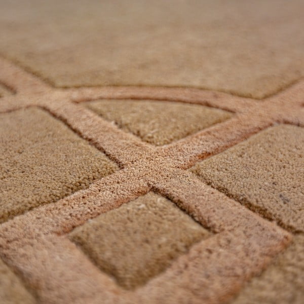 Ručno rađen vunen tepih boje terakote 120x170 cm Gatsby – Flair Rugs-image-2