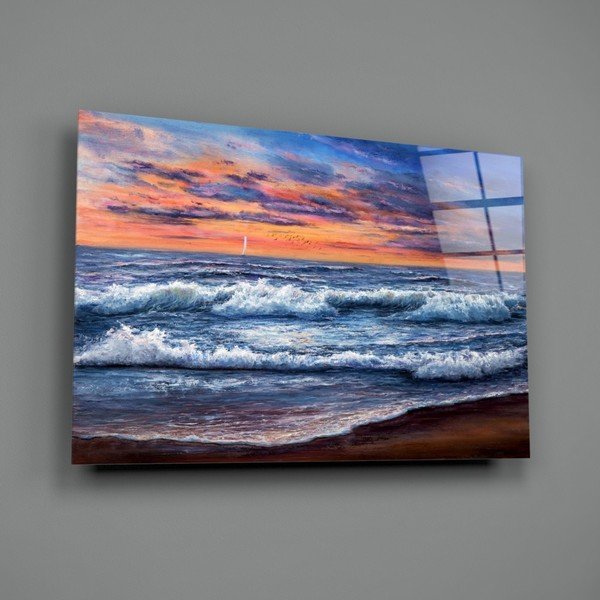 Staklena slika insigne valova, 72 x 46 cm-image-3