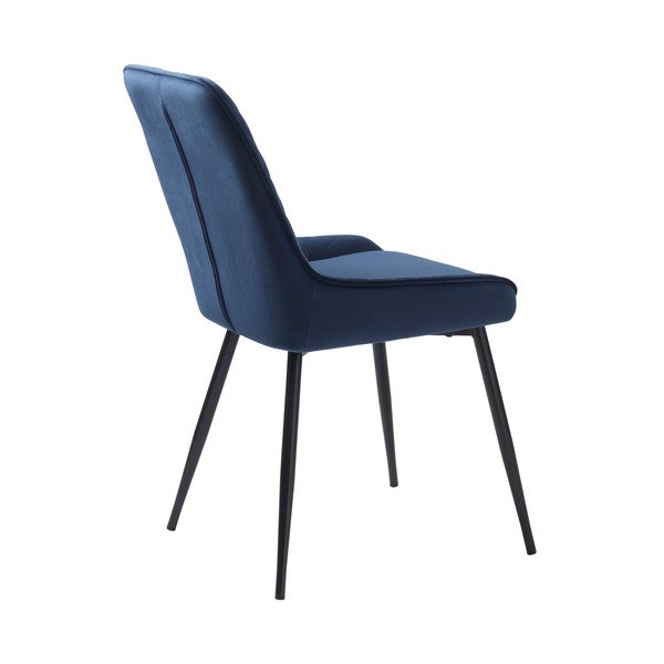 Plava baršunasta blagovaonska stolica Milton - Unique Furniture-image-3