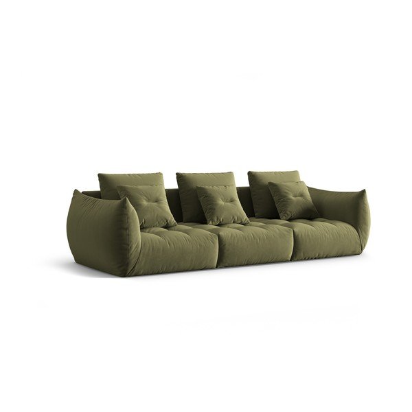 Svijetlo zelena baršunasti sofa 332 cm Bloom – Micadoni -image-2