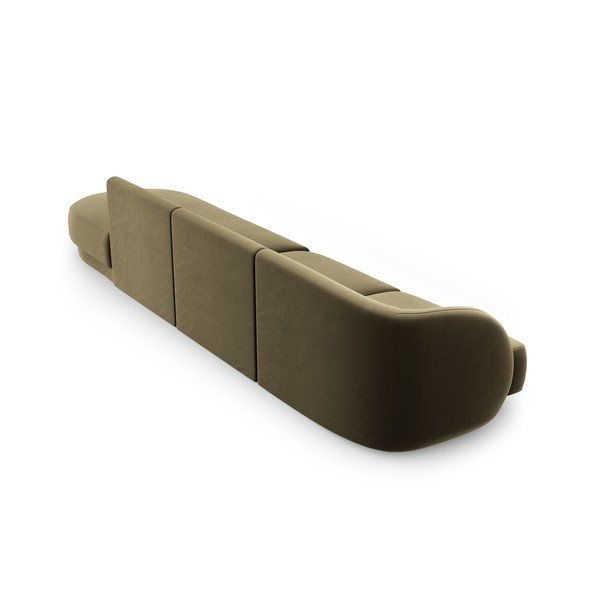 Zelena baršunasta sofa 302 cm Miley – Micadoni Home-image-4