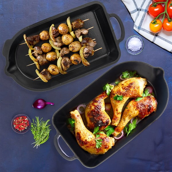 Pekač od lijevanog željeza 22x42,5 cm LITINA SMALT – Orion-image-4