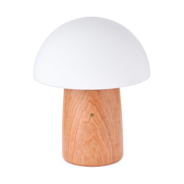 Prigušiva stolna svjetiljka u prirodnoj boji sa staklenim sjenilom (visina 32 cm) Alice - Gingko