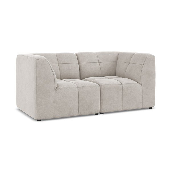 Bež baršunasti sofa 180 cm Aloha – Makamii-image-2