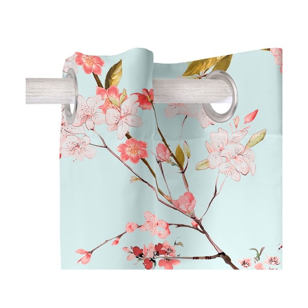 Mentol zelena/ružičasta zavjesa 140x300 cm Chinoiserie – Happy Friday-image-2