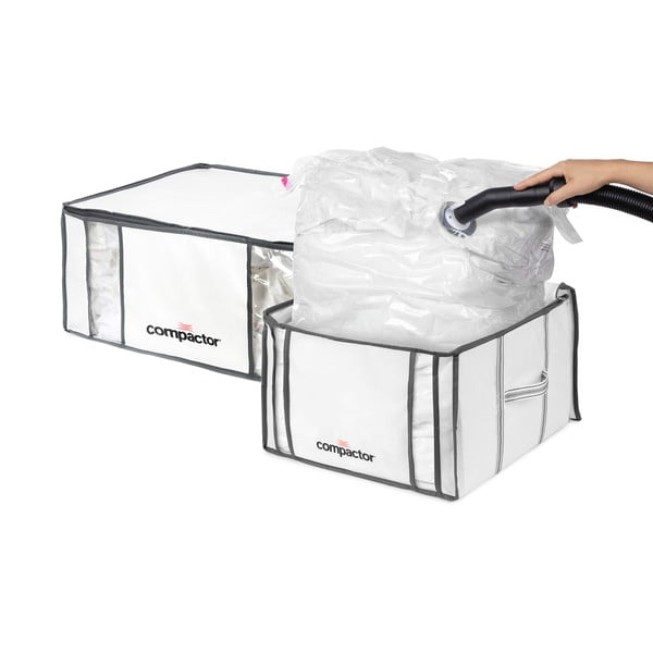 Vakuumske/ojačane tekstilne kutije za pohranu odjeće u setu 2 kom 65x45x27 cm Life – Compactor-image-3