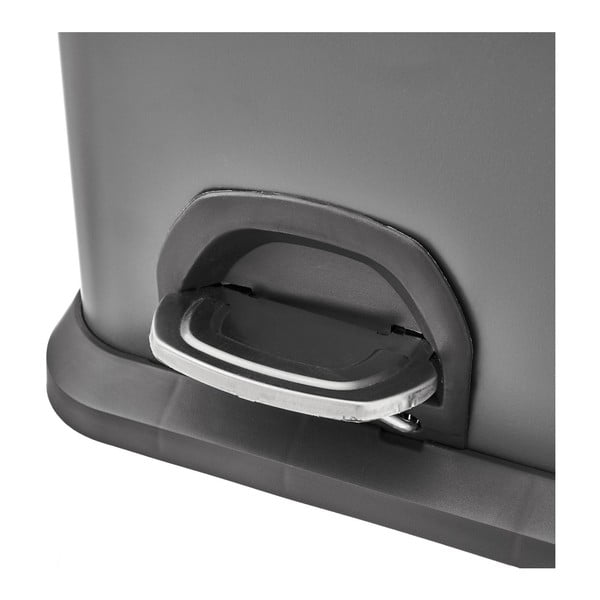 Kanta za smeće od nehrđajućeg čelika za odvojeni otpad/s pedalom 30 l Litros – Casa Selección-image-1