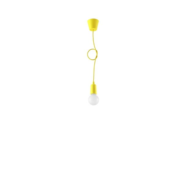Žuta  viseća svjetiljka ø 5 cm Rene – Nice Lamps