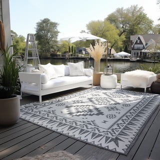 Sivi/krem vanjski tepih 200x290 cm Gemini – Elle Decoration