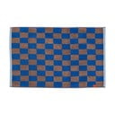 Plava/smeđa kupaonska prostirka od organskog pamuka 50x80 cm Retro – Mette Ditmer Denmark
