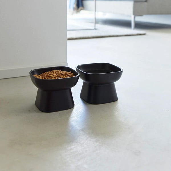 Keramička zdjela za hranu za ljubimce za kućne ljubimce Tower – YAMAZAKI-image-4