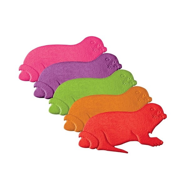 Dječje protuklizne podloge 5 kom za kadu 10,5x16,5 cm Phoques – MSV