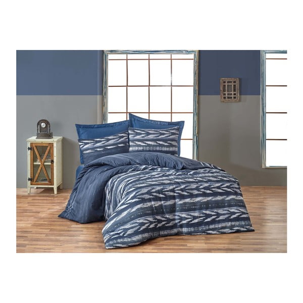 Posteljina s posteljinom za bračni krevet Native, 200 x 220 cm