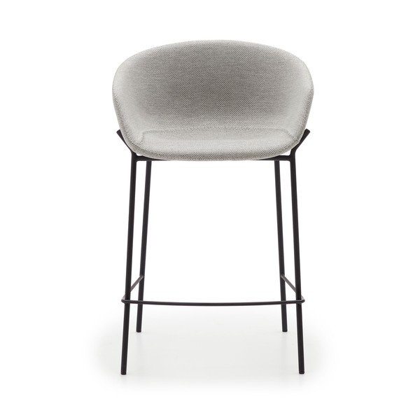 Svijetlo sive barske stolice u setu 2 kom (visine sjedala 65 cm) Yvette – Kave Home-image-2