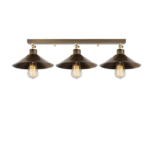 Stropna svjetiljka u brončanoj boji s metalnim sjenilom ø 24 cm Berceste – Opviq lights