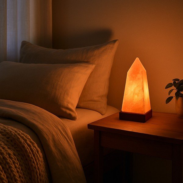 Narančasta lampa od himalajske soli (visina 28 cm) Nepal – Premier Housewares-image-1