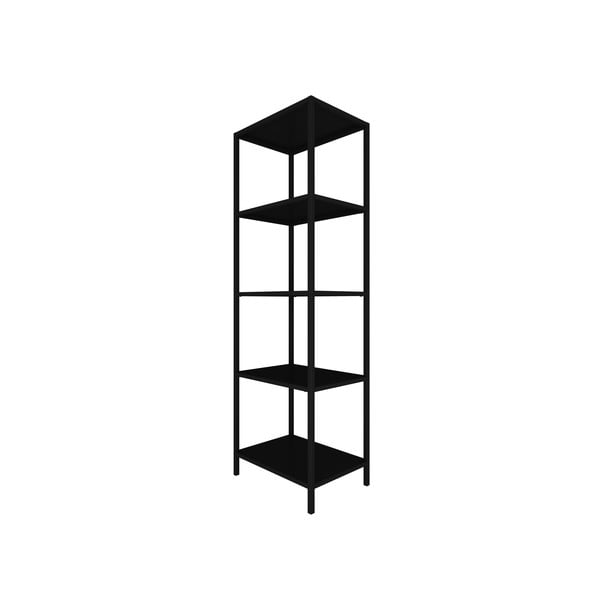 Crna metalna polica Canett Lite, visina 175 cm-image-3