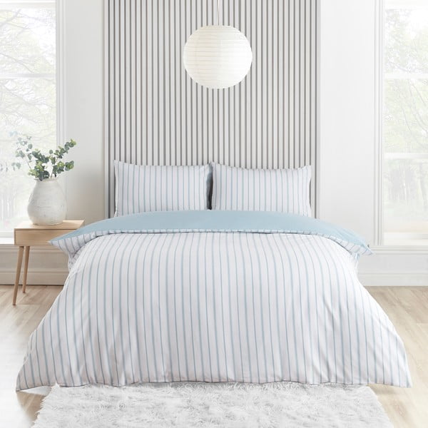 Bijela/plava posteljina za bračni krevet 200x200 cm Meadowsweet Floral – Catherine Lansfield-image-2