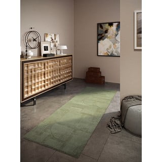 Zelena ručno rađena vunenia staza 80x250 cm Alexis – Villeroy&Boch