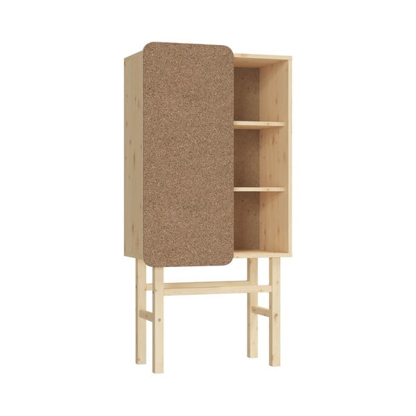 Polica za knjige od borovine s oglasnom pločom Karup Design Slide-image-3