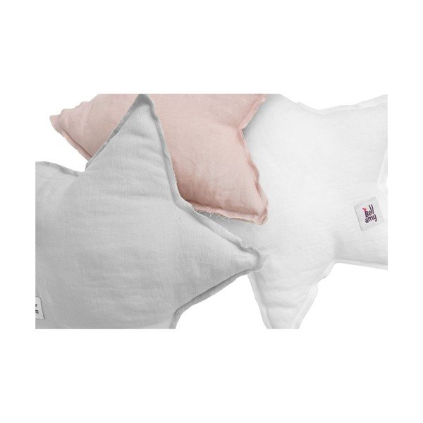 Sivi dječji jastuk u obliku zvijezde BELLAMY Stone Gray-image-1