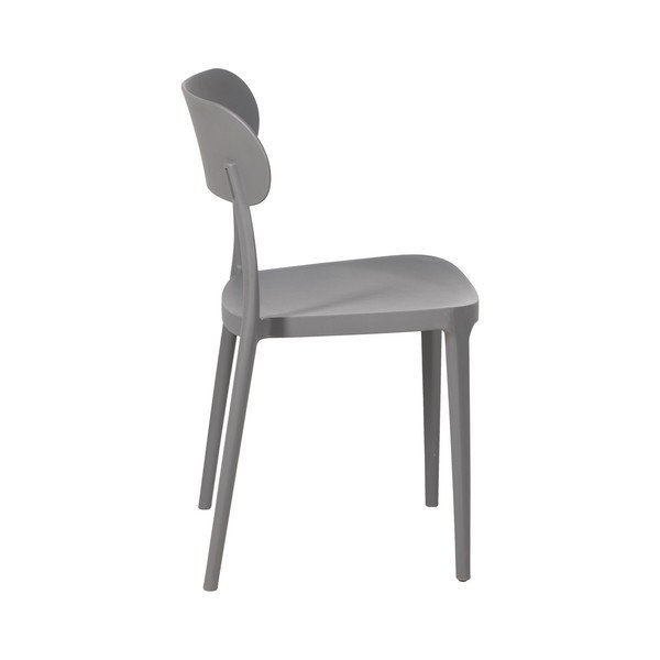Sive plastična blagovaonske stolice u setu 2 kom – Ixia-image-4