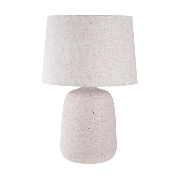 Krem stolna lampa s tekstilnim sjenilom (visina 47 cm) Croft – House Nordic
