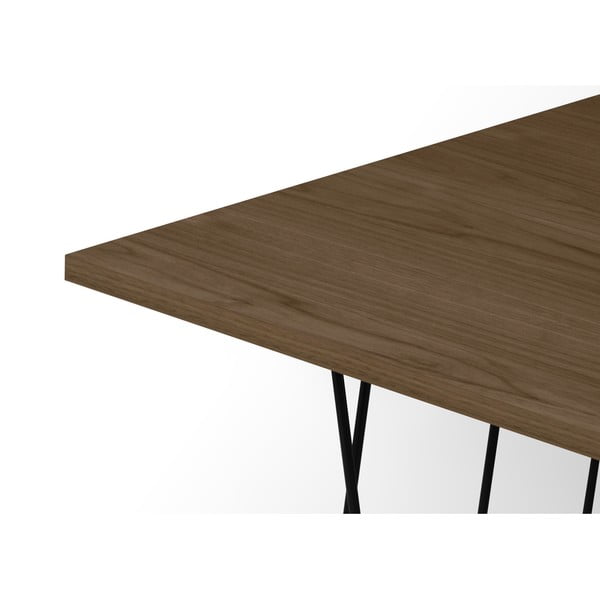 Stol za kavu s pločom od oraha i TemaHome Helix crnim nogama-image-3