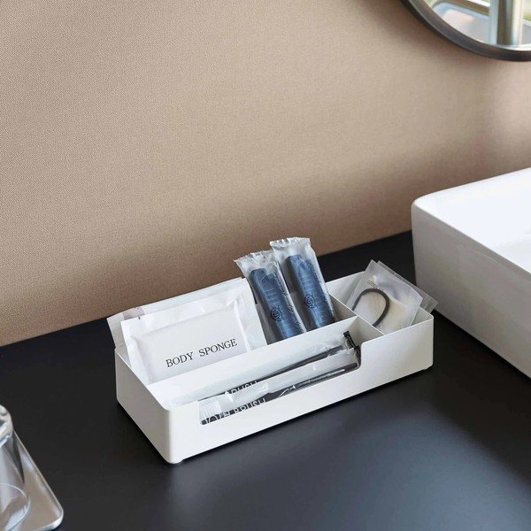 Bijeli metalni kupaonski organizator Amenity – YAMAZAKI-image-3
