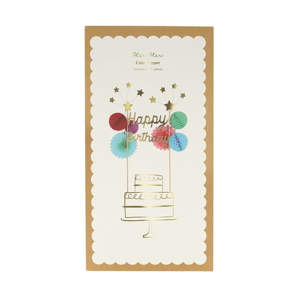 Ukras za tortu Happy Birthday – Meri Meri-image-1