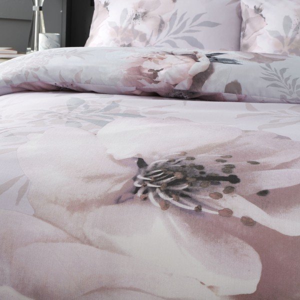 Roza posteljina Catherine Lansfield Dramatic Floral, 200 x 200 cm-image-3