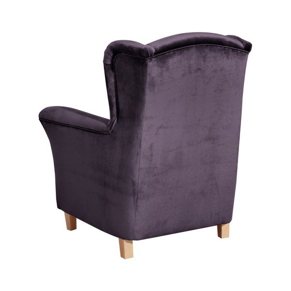 Ljubičasta fotelja Agnetha Suede Max Winzer-image-2