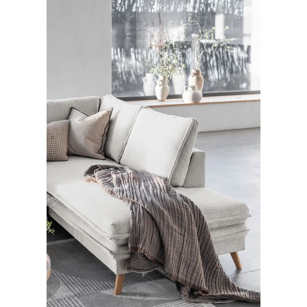 Bež sklopiva kutna garnitura (s desnim kutom) Charming Charlie – Miuform-image-4